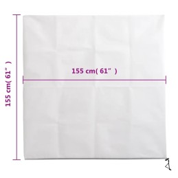 Vidaxl augalų gaubtai, su užtrauktuku, 2 vnt., 70 g/m², 1,55x1,55 m