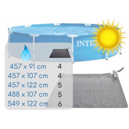 Saulės kilimėlis 120x120 baseino vandens šildytuvas intex 28685 modelis 2024