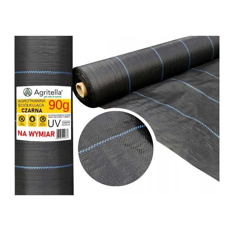 ✨ Agritella mulčiavimo agromedinys, dydis 2,2m x 10m, 90g, juodas
