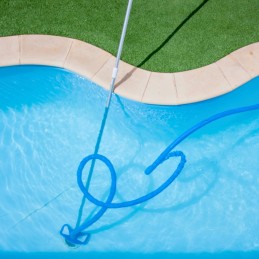 Trys viename dulkių siurblio tinklinio baseino valymo rinkinys