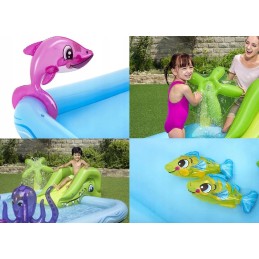 Vaikų baseinas, žaidimų aikštelė, čiuožykla, fontanas