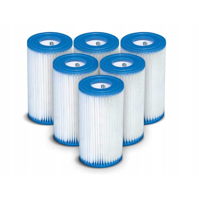 6 x siurblio filtrų komplektas, B tipo intex 29005