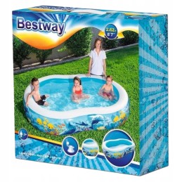 Pripučiamas išsiplečiantis baseinas žaidimų baseinas 262x157x46 bestway sodas vaikams