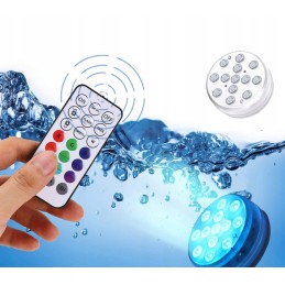4x povandeninis LED baseino apšvietimas, nuotolinio valdymo pultas