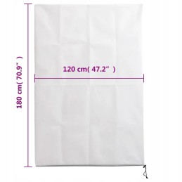 Vidaxl augalų gaubtai, su užtrauktuku, 2 vnt., 70 g/m², 1,2x1,8 m