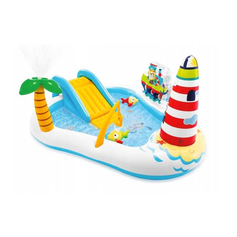 Vandens baseinas, žvejybos zona, čiuožykla, intex 57162