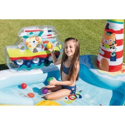 Vandens baseinas, žvejybos zona, čiuožykla, intex 57162