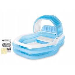 Pripučiamas baseinas, suolas, stogas, 6in1, intex 57186