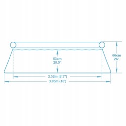 Išplečiamasis sodo baseinas 305 x 66 cm 9in1 bestway 57458