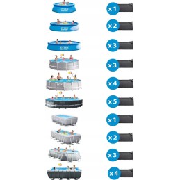 Intex saulės vandens šildymo baseino kilimėlis