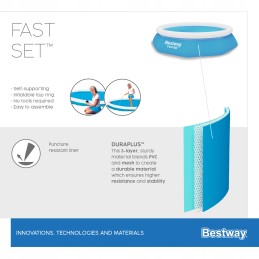 Išsiplėtimo baseinas 244x61cm bestway 57448