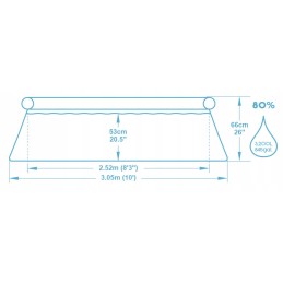 Išplečiamasis sodo baseinas 305 x 66 cm 9in1 bestway 57458