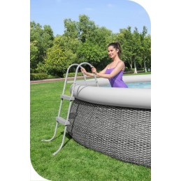 Metalinės baseino kopėčios 84 cm bestway dvipusės 58430 naujas modelis 2024 m.