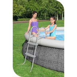 Metalinės baseino kopėčios 84 cm bestway dvipusės 58430 naujas modelis 2024 m.