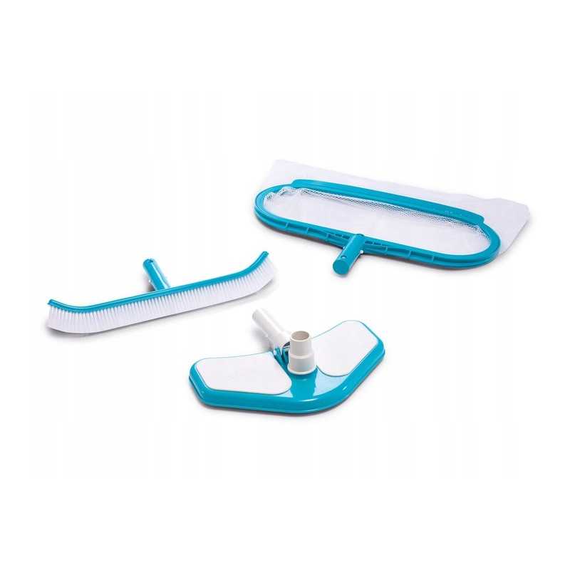 Priedų rinkinys: dulkių siurblys, tinklelis, baseino valymo šepetys, 29057