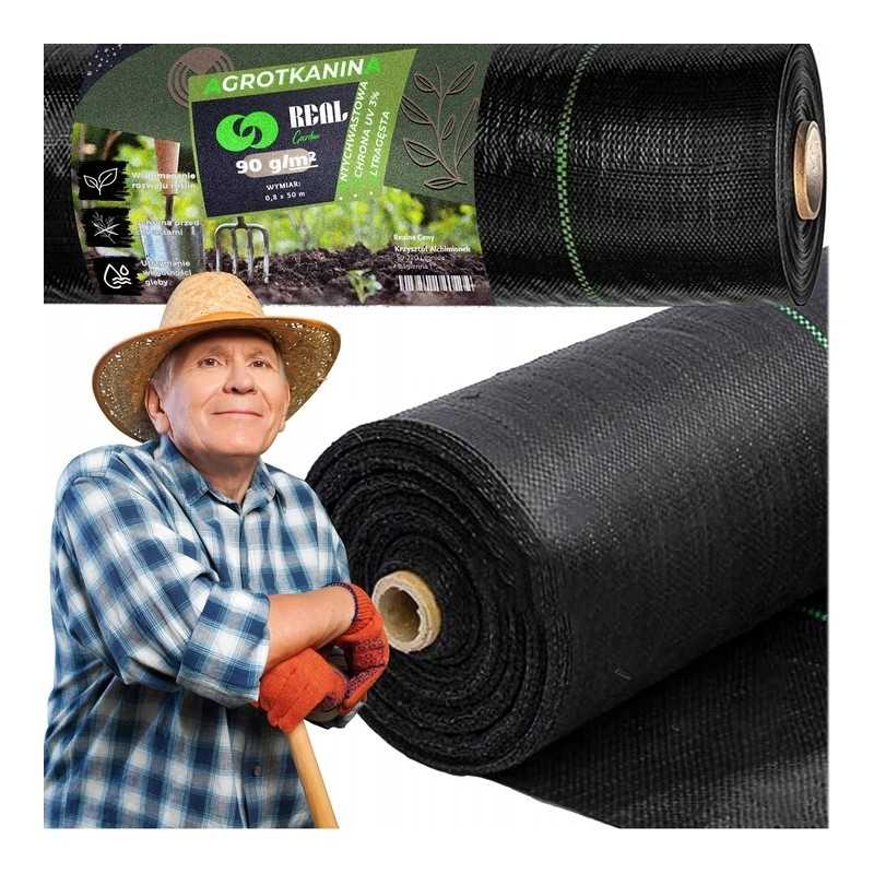 ⭐⭐Agrotekstilė agrotekstilė 90g 0,8x50m UV nuo piktžolių kilimėlis piktžolėms⭐⭐