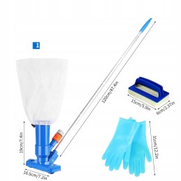 viename baseino dulkių siurblys baseino rinkinys išplečiamas baseino valymas