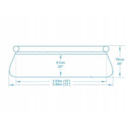 Išsiplečiantis sodo baseinas 366x76 cm bestway 10in1