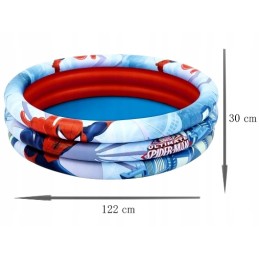 Pripučiamas baseinas 122 x 30 cm Spiderman bestway pilnas komplektas