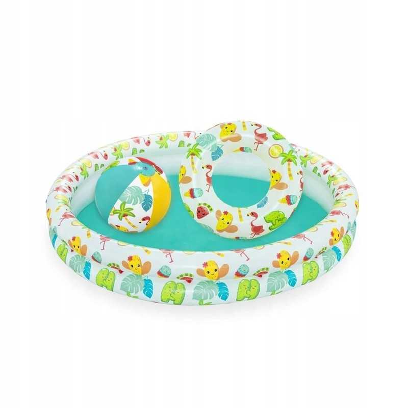 Nd18_5026 bestway 51124 rinkinys pripučiamas baseinas 1 22m x 20cm