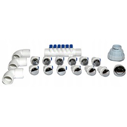 12 plastikinių antgalių sodo kubilui, sūkurinės vonios komplektas