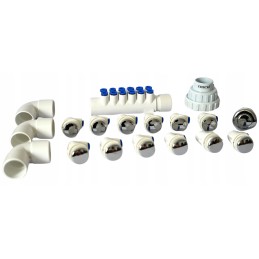 12 plastikinių antgalių sodo kubilui, sūkurinės vonios komplektas