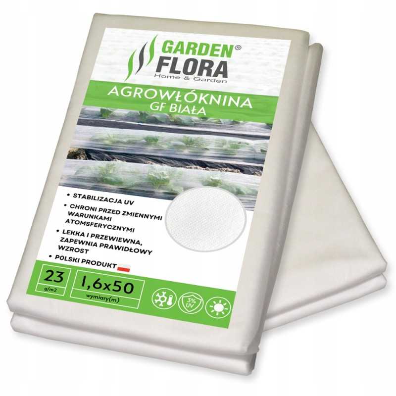 Danga agrotekstilė balta spyruoklė uv p-23 g/m2 1,6mx50m