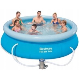 Bestway išsiplėtimo baseinas su flanšu 366x76cm pompa