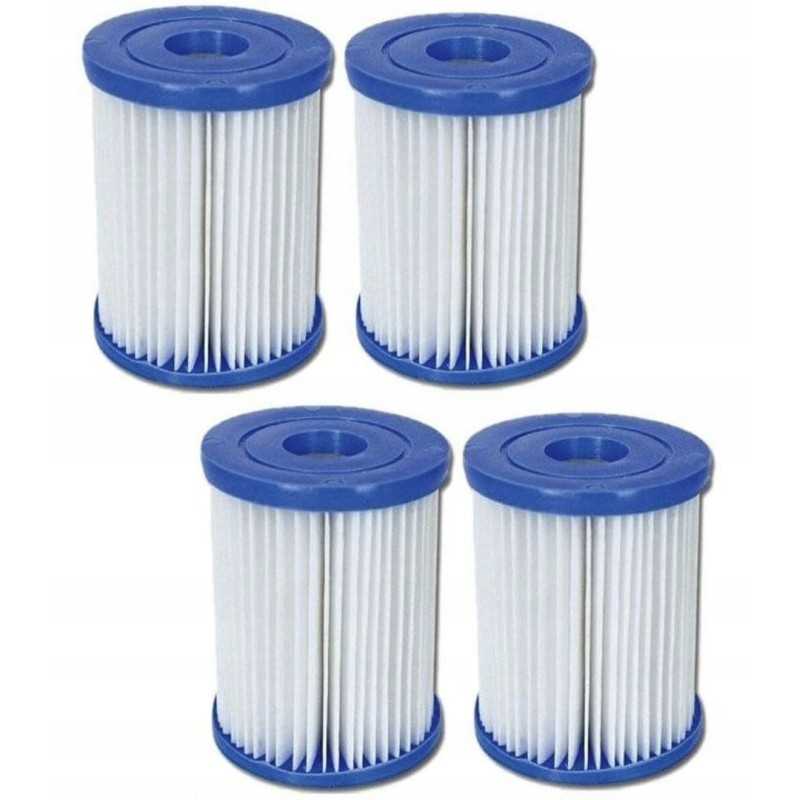 Filtras baseino siurbliui, 4 vnt, tipo ir Bestway
