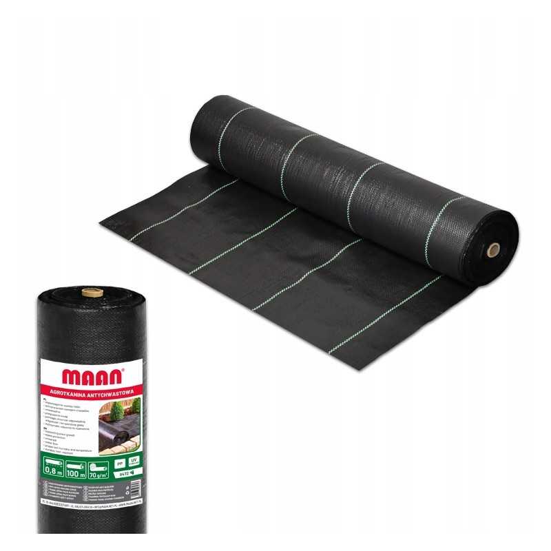 Agrotkanina 70 anti weed pp black uv roll 0 8 x 100 m maan