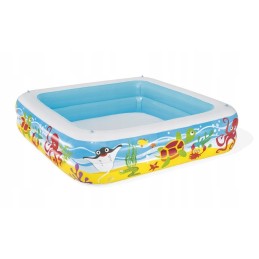 Vaikiškas pripučiamas baseinas su stogu 140 x 140 x 1