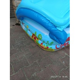 Vaikiškas pripučiamas baseinas su stogu 140 x 140 x 1