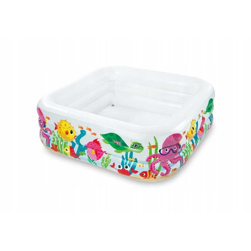 Žuvų baseinas akvariume dėžutėje 159x159x50cm 57471np intex