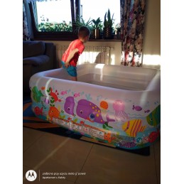 Žuvų baseinas akvariume dėžutėje 159x159x50cm 57471np intex