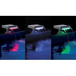 Vandens kaskada baseinui, LED fontanas Intex 28090