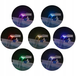 Vandens kaskada baseinui, LED fontanas Intex 28090