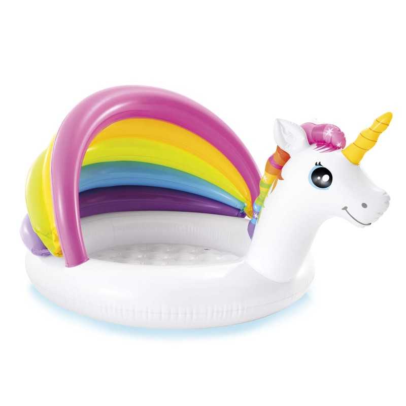 Unicorn pripučiamas irklavimo baseinas 127 x 102 x 69 cm intex vaikui