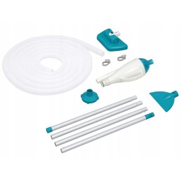 Pilnas baseino valymo rinkinys, dulkių siurblys, teleskopinis stulpas, tinklas