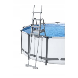 Dvipusės baseino kopėčios 132 cm 4 pakopų baseino bestway 58332