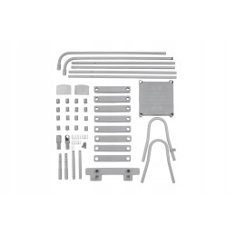 Dvipusės baseino kopėčios 132 cm 4 pakopų baseino bestway 58332