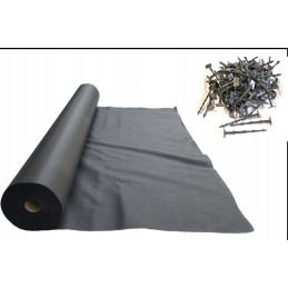 Arotekstilė 100m x 0,8m juoda 50g/m2