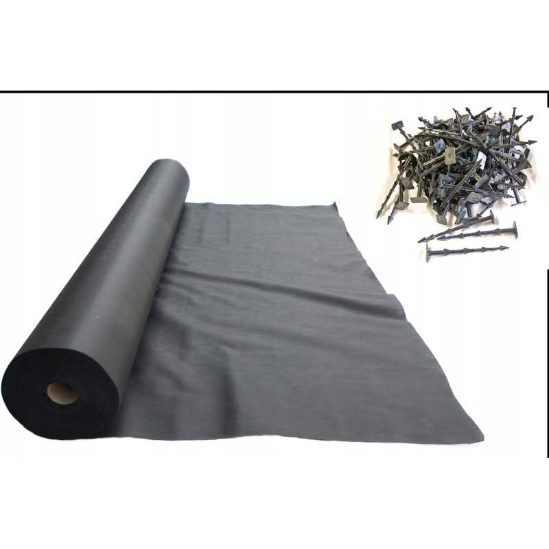 Arotekstilė 100m x 0,8m juoda 50g/m2