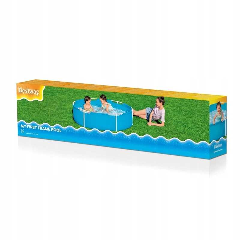 Sodo karkasinis baseinas vaikams 2 bestway apvalus 152x38cm