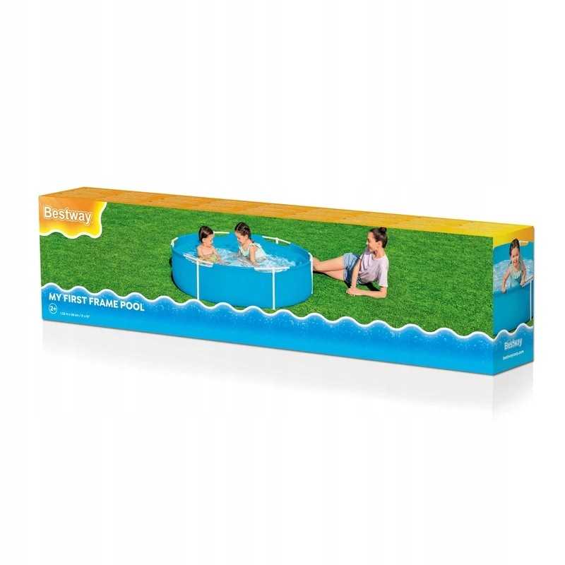 Sodo karkasinis baseinas vaikams 2 bestway apvalus 152x38cm
