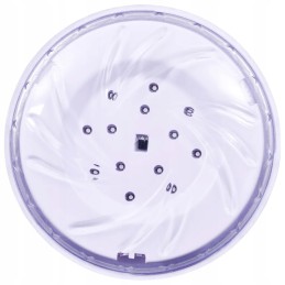 Vidaxl panardinama LED baseino lempa su nuotolinio valdymo pulteliu, balta