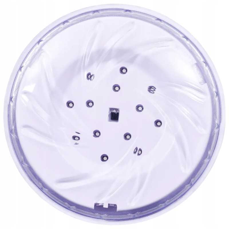 Vidaxl panardinama LED baseino lempa su nuotolinio valdymo pulteliu, balta