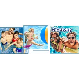 Vaikiškas pripučiamas šeimos sodo baseinas bestway 305x183x46 cm