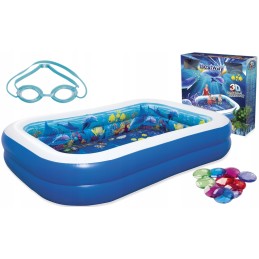 Dideli pripučiami baseino 3D akiniai bestway 54177