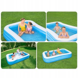 Vaikiškas pripučiamas baseinas 305x183x56cm bestway stiprus