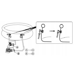 Bestway baseino maišytuvo vožtuvas 38 mm žarnoms su tarpine